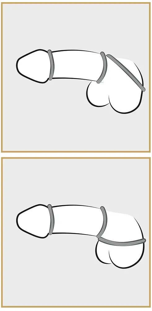 Набір ерекційних кілець You2Toys Metallic Cock Ring Set 3 шт. сріблястий - фото 15