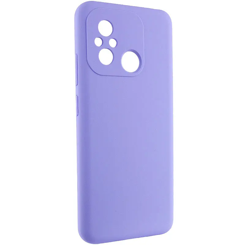 Чохол Lakshmi Silicone Cover Full Camera (AAA) для Xiaomi Redmi 12C Бузковий / Dasheen - фото 2
