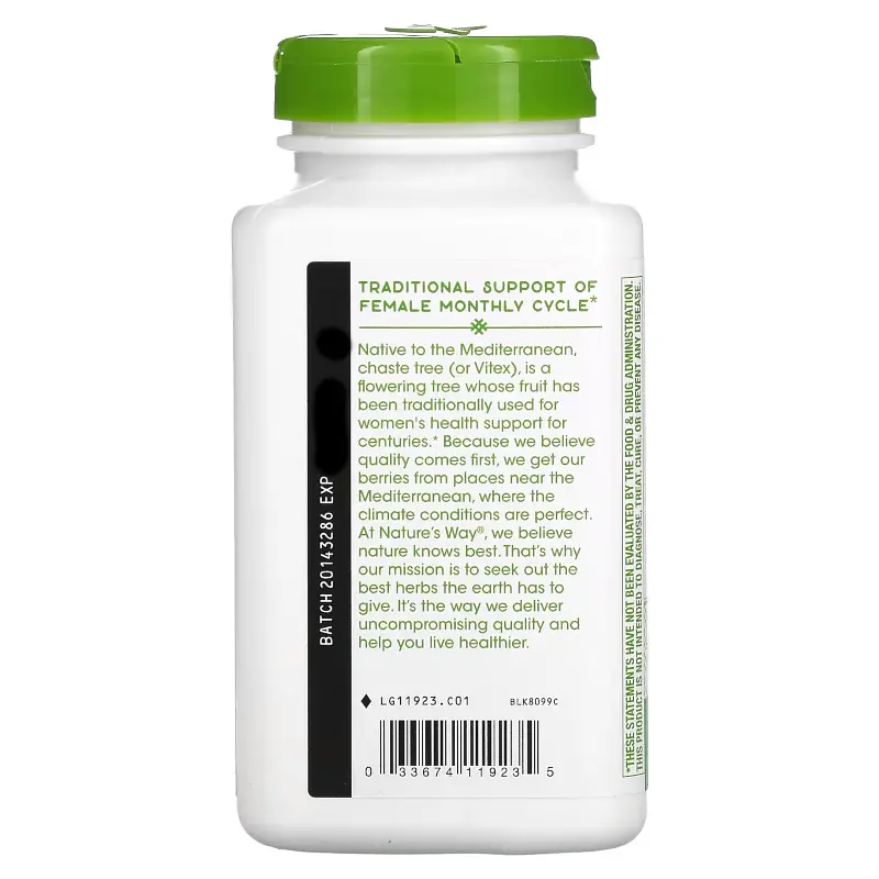 Натуральна добавка Nature's Way Vitex Fruit, 320 вегакапсул - фото 3