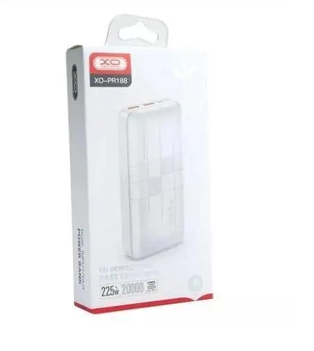 Портативная батарея XO PR188 20000 mAh белая - фото 4