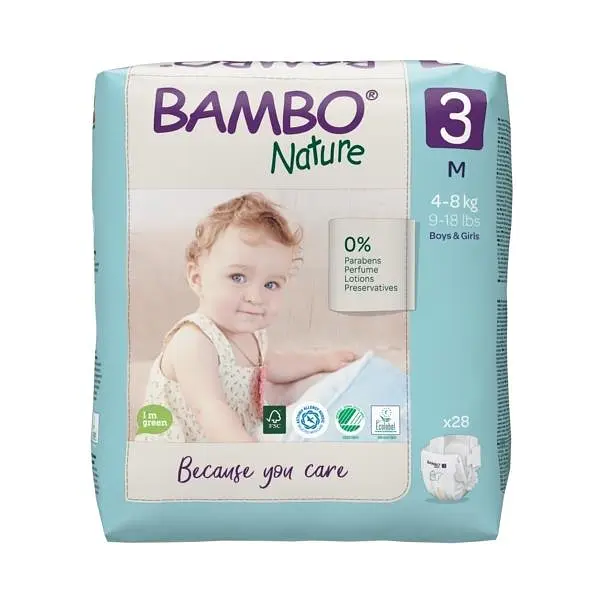 ЕКО Підгузки Bambo Nature Midi 3 (4-8 кг), 28 шт. Bambo Nature (19253) - фото 3