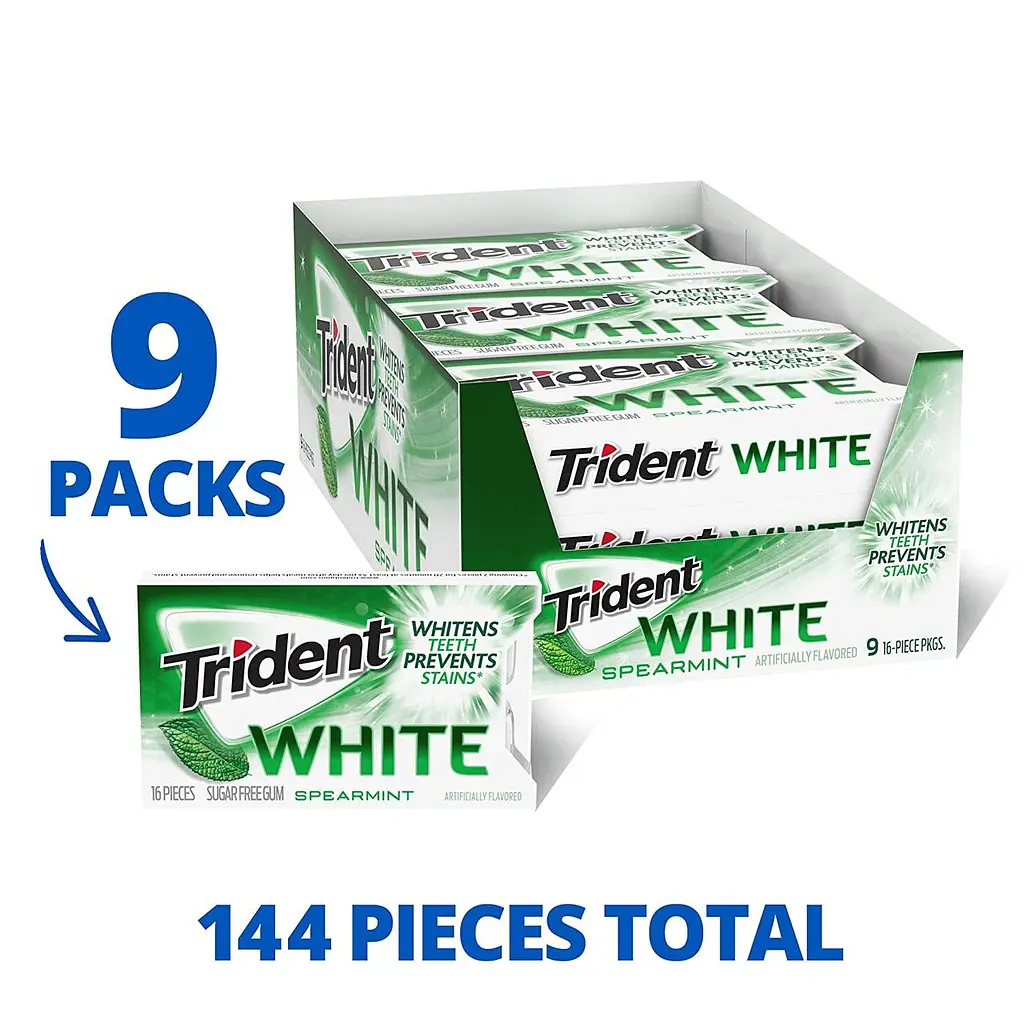 Жуйки Trident White spearmint 16 pieces - фото 2