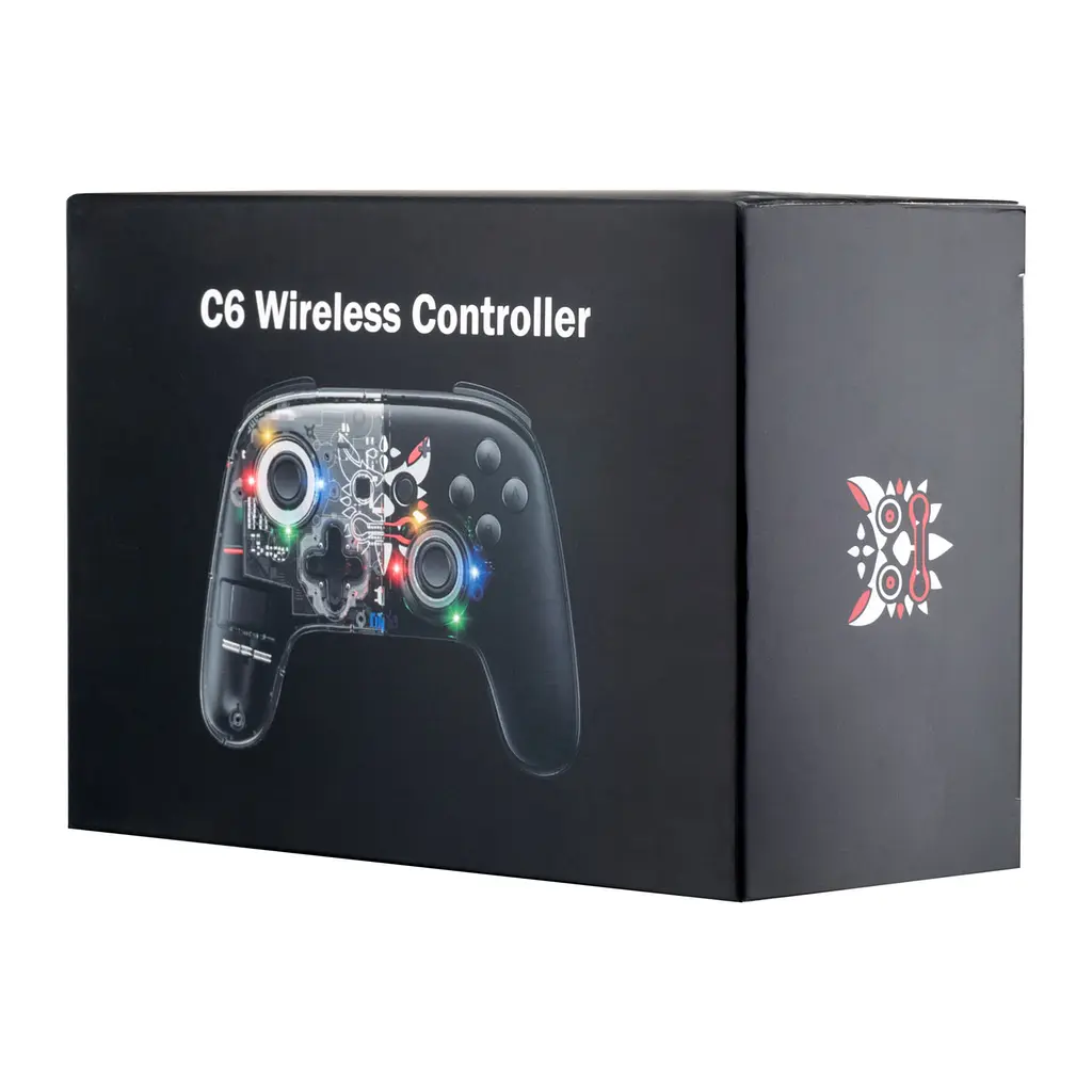 Геймпад Onikuma C6 Switch Wireless Bluetooth Controller 7 color magic lights чорний - фото 2