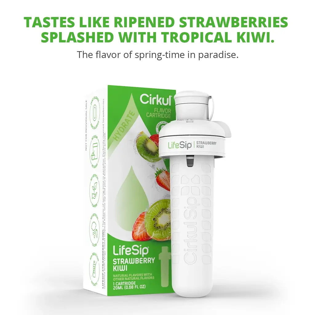 Картридж для напоїв Cirkul LifeSip Flavor Cartridge зі смаком полуниці та ківі 1 шт - фото 5