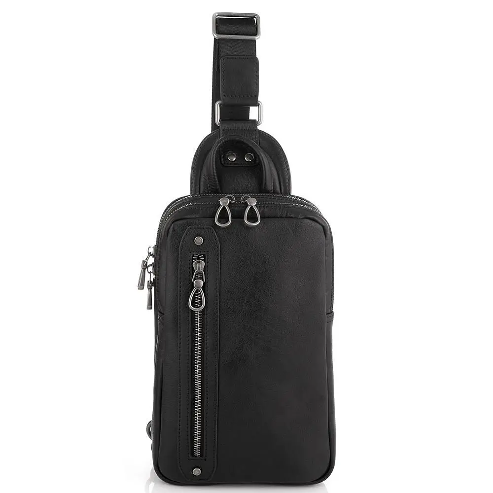 Сумка-слінг чоловіча шкіряна Tiding Bag 9801A - фото 6