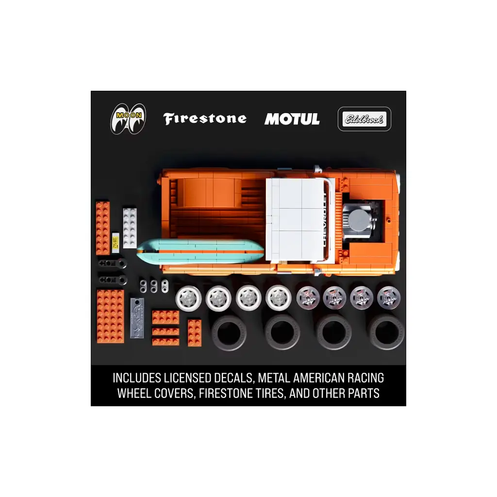 Конструктор Mattel Brick Shop Hot Wheels Elite Chevy 858 деталей (JFT20) - фото 3