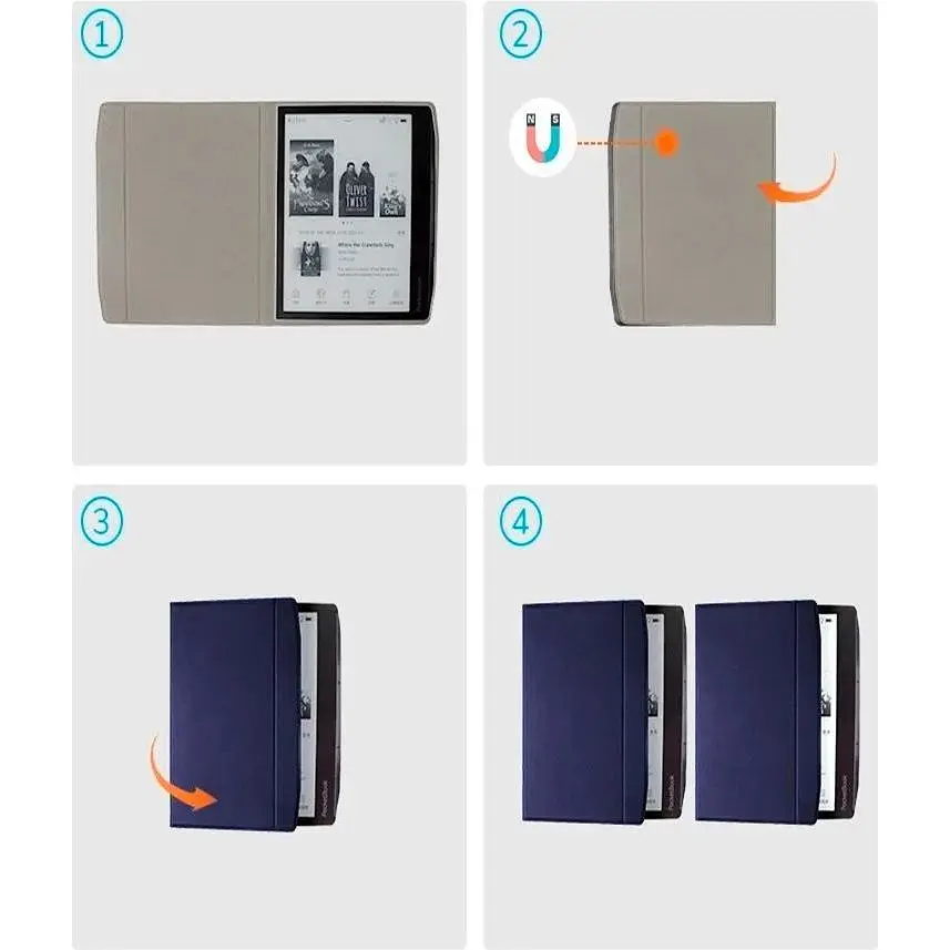 Чехол-книжка BeCover Ultra Slim для Pocketbook 700 Era 7" Deep Blue [710064] [100134] - фото 4