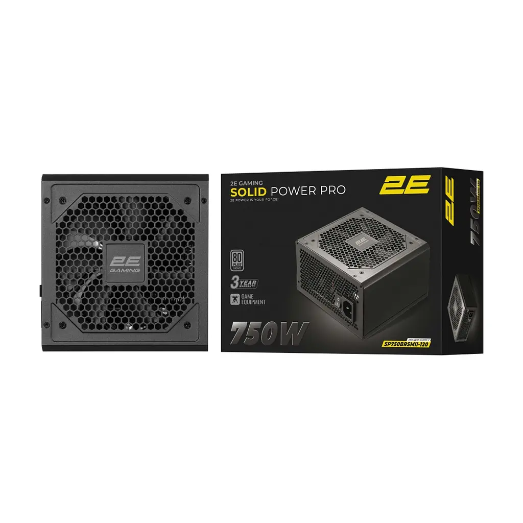 Блок живлення 2E 750W GAMING Solid Power Pro (2E-SP750BRSMII-120) - фото 3