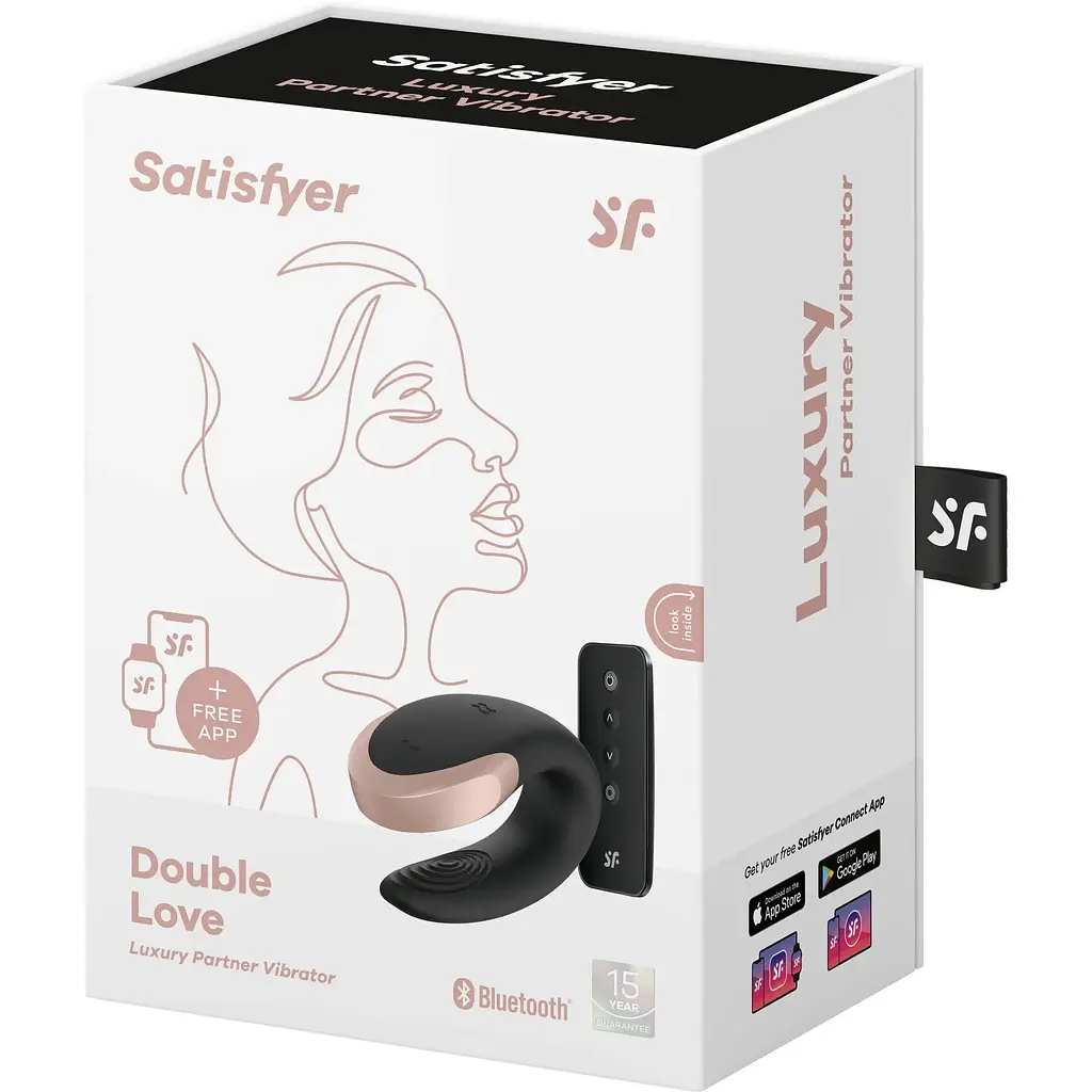 Смарт-вибратор для пар Satisfyer Double Love (Black) - фото 7