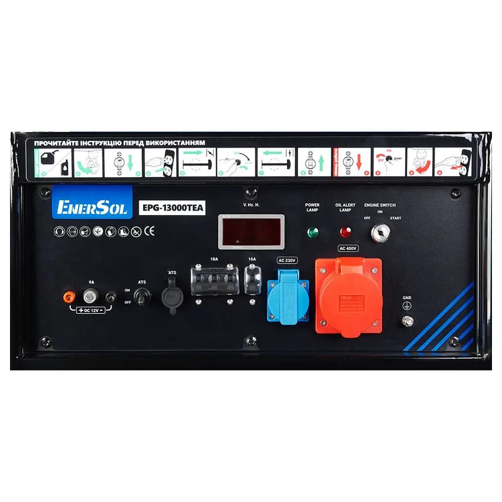 Генератор бензиновий 12 кВт EnerSol EPG-13000TEA (41-00475) - фото 8
