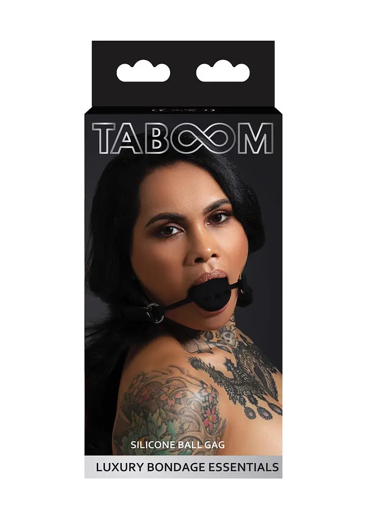 Кляп із кулькою Taboom Ball Gag чорний - фото 6