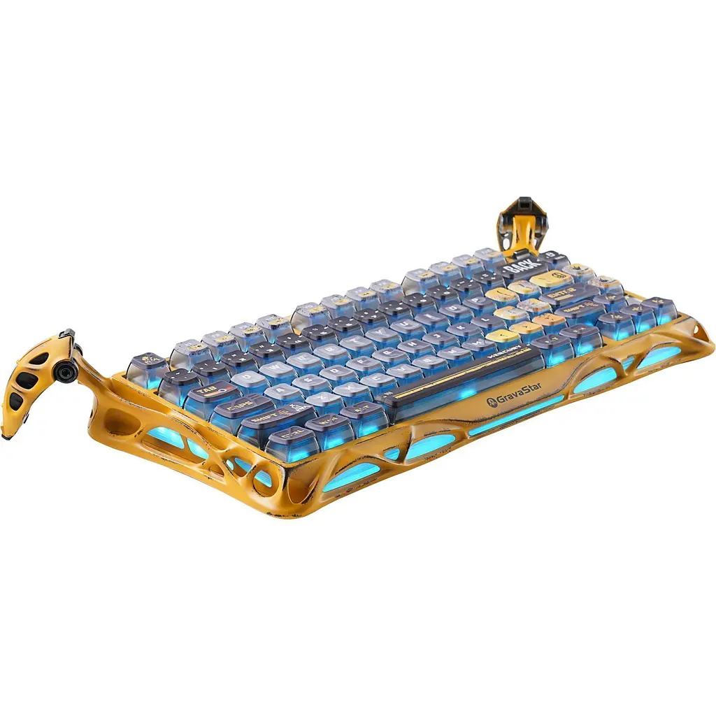 Клавиатура GravaStar Mercury K1 Pro TKL UA Yellow GSK1PRO_YLW [140624] - фото 4