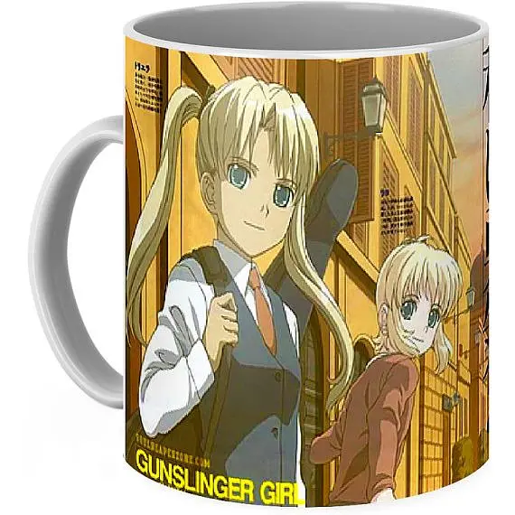 Кухоль GeekLand Gunslinger Girl Школа вбивць GG 01.03 330 мл білий - фото 3