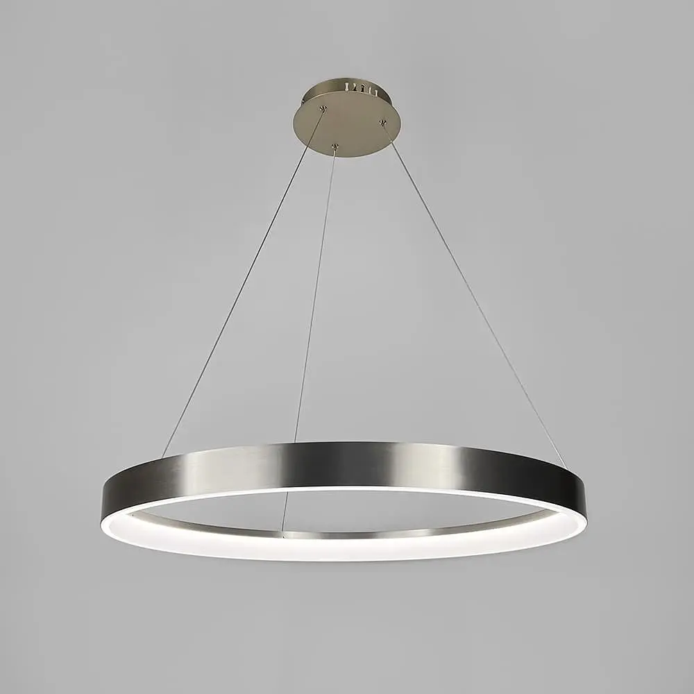 Современная кольцевая люстра в сатиновом каркасе Ø 80 см Ст. MJ262-800 Carmine | Line F - фото 4