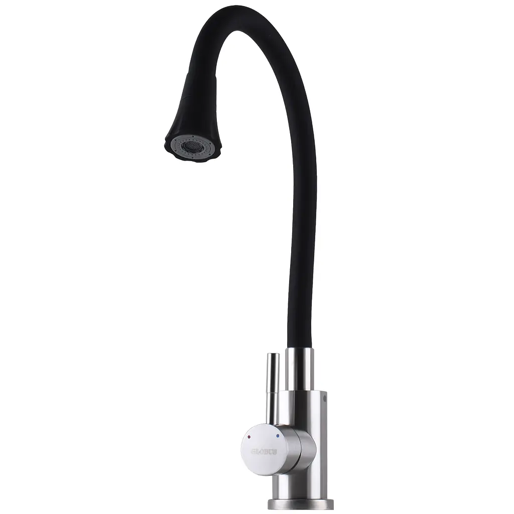 Смеситель для кухни Globus Lux Alpen SBT1-203SA-B01 нержавеющая сталь (25225) - фото 9