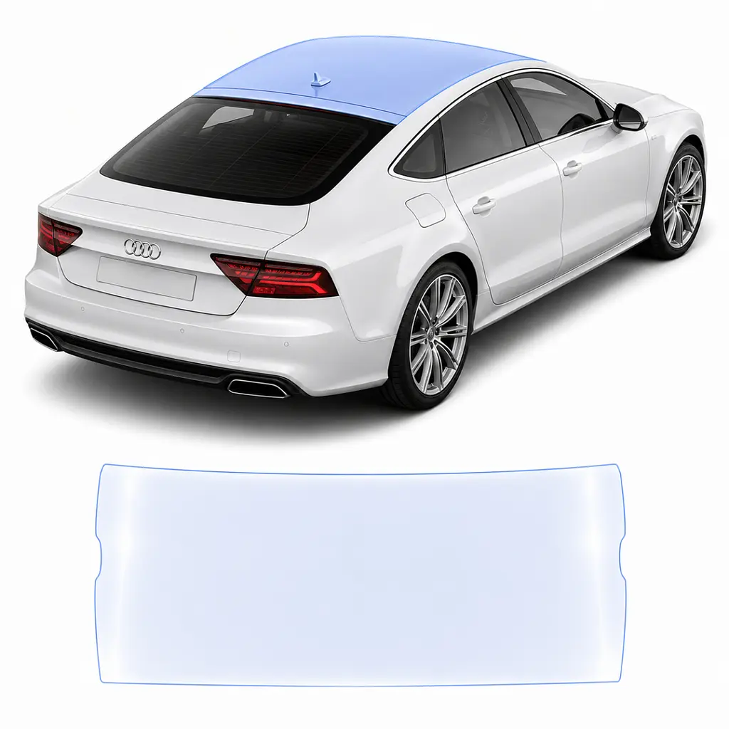 Антигравійна захисна бронеплівка за лекалами для Audi A7 4G 2010-2018 - зона даху