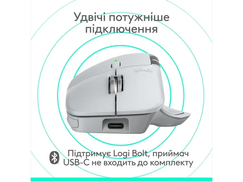 Миша Logitech MX Master 4 для Mac White Silver (910-007576, 910-007574) - фото 4