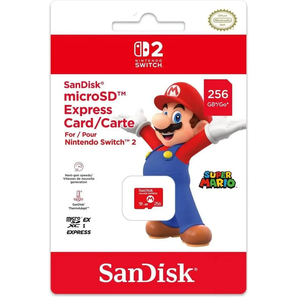 Карта пам'яті SanDisk microSDXC 256GB A1 UHS-I Express для Nintendo Switch 2 (SDSQXFN-256G-GR6ZN) [163223] - фото 2