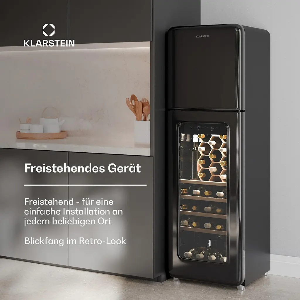 Винный холодильник Klarstein Shirley с морозильной камерой (10046355) - фото 3