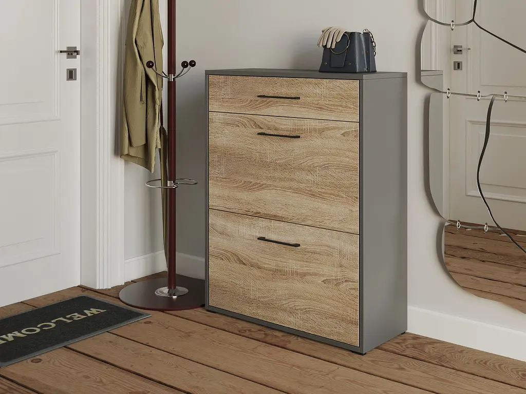 Полиця для взуття Flamecame на 3 шухляди з ДСП FT-7 - фото 9