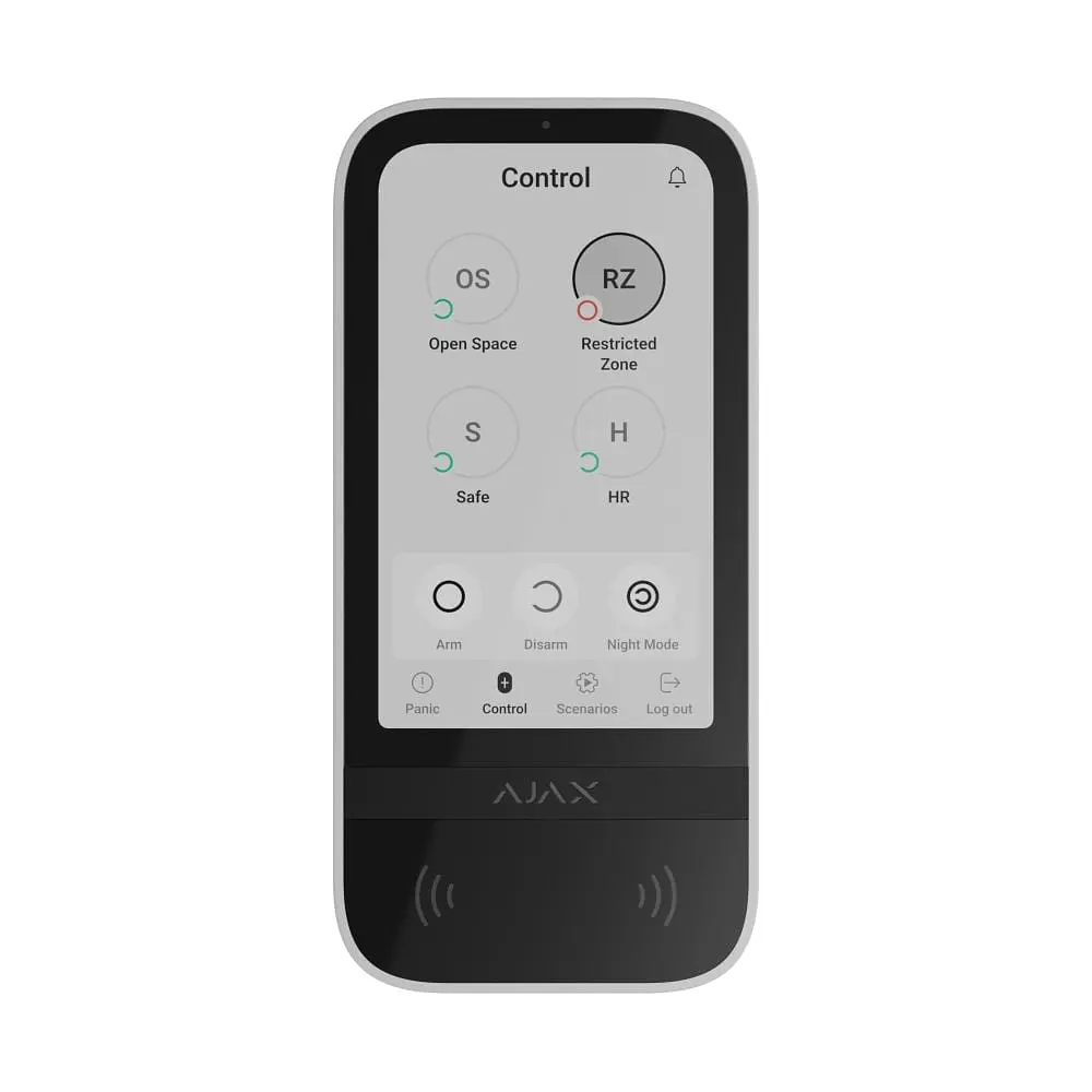 Клавіатура Ajax KeyPad TouchScreen біла (26-00326) - фото 4