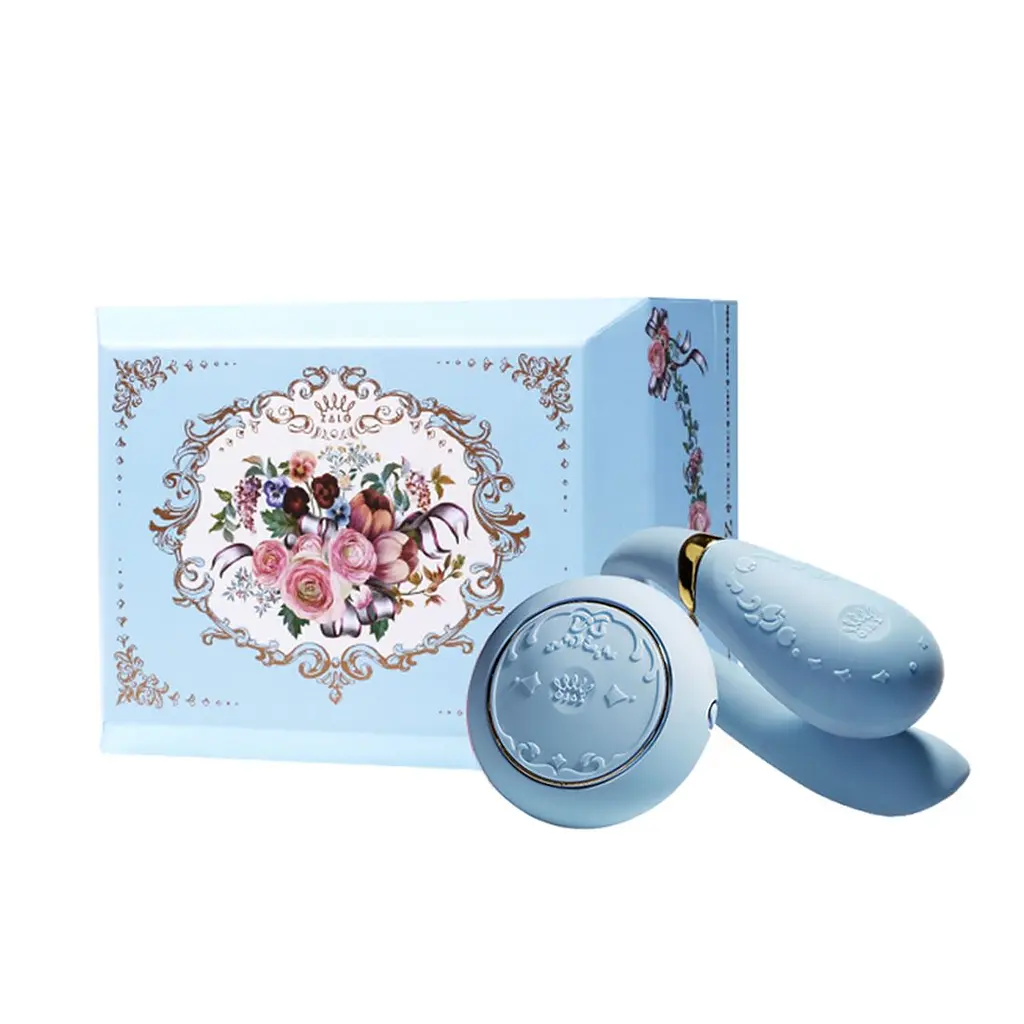 Смартвібратор для пар Zalo Fanfan set Royal Blue, пульт ДК - фото 10