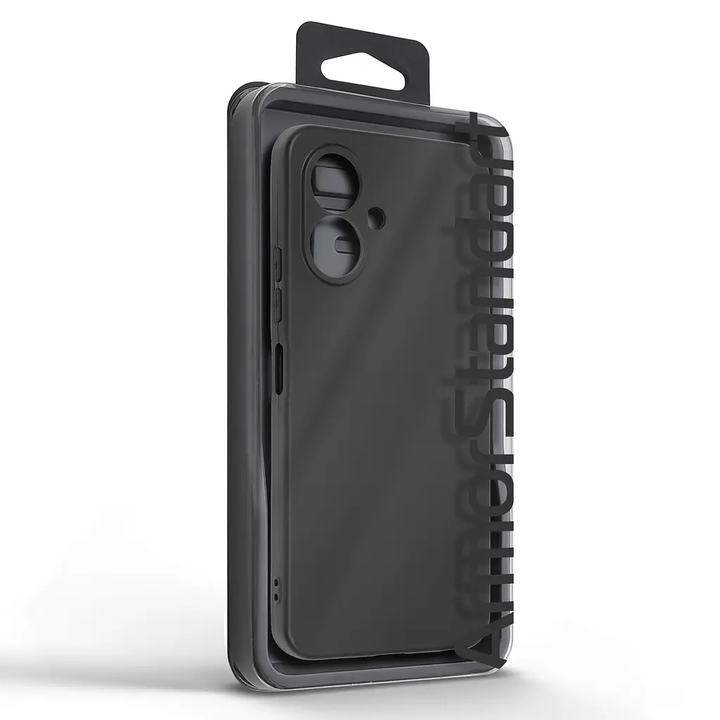 Чехол-накладка для смартфона TECNO Spark Go 2 4G (KM4) противоударный, силиконовый, термополиуретановый (ТПУ), с защитой камеры и корпуса, черный, защита всего корпуса, ArmorStandart (ARM87158) - фото 5
