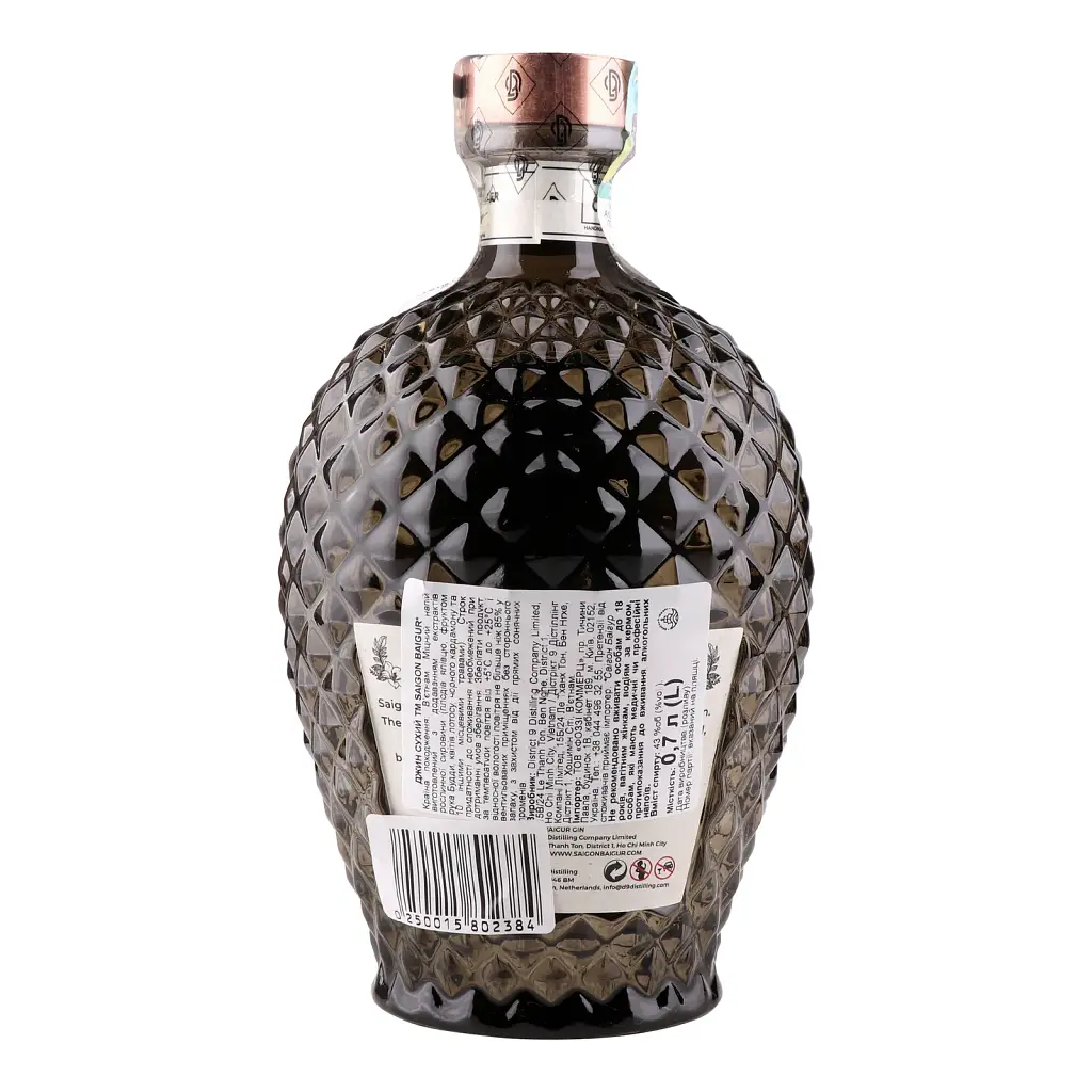 Джин Saigon Baigur Premium Dry Gin 43% 0.7 л - фото 2