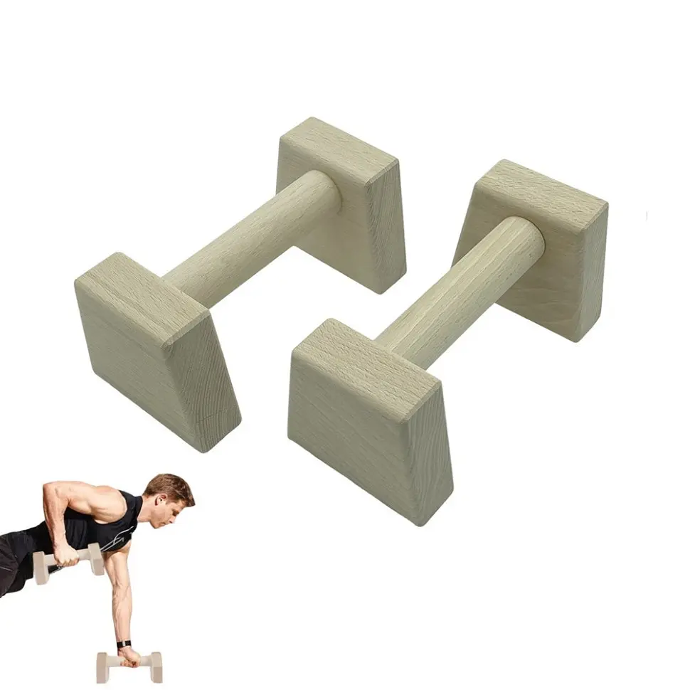 Паралетси, упори для віджимання дерев'яні Wood Gym Push Up NE-WD-20 з бука 20 см 2 шт - фото 5