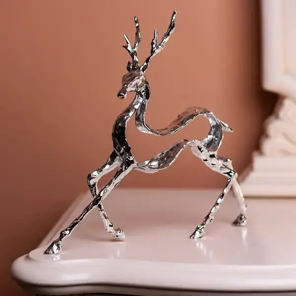 Декоративна фігурка Yiwu Reindeer 30х8х29 см металева статуетка колекційна для дому декор на камін HP-7-9 - фото 2