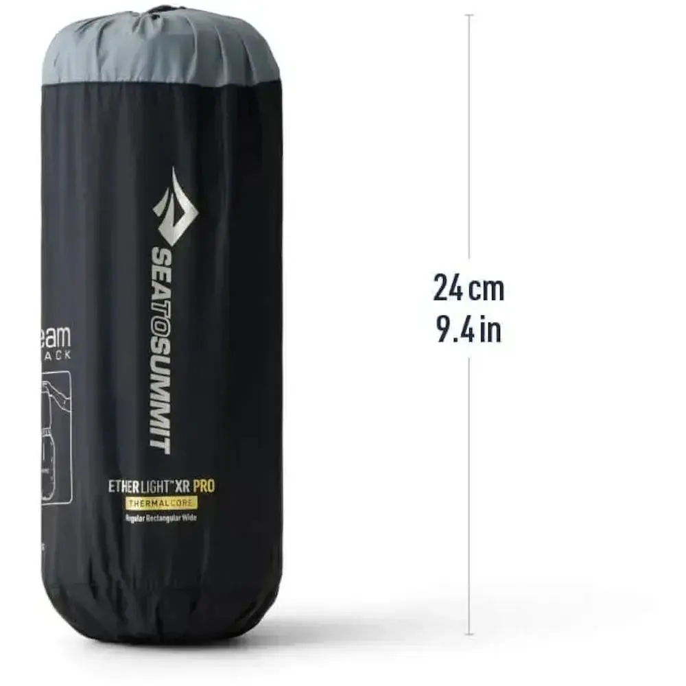 Килимок надувний Sea to Summit Ether Light XR Pro Insulated ASC Mat, Regular Rectang Wide, 183х64х10 см Чорний - фото 5