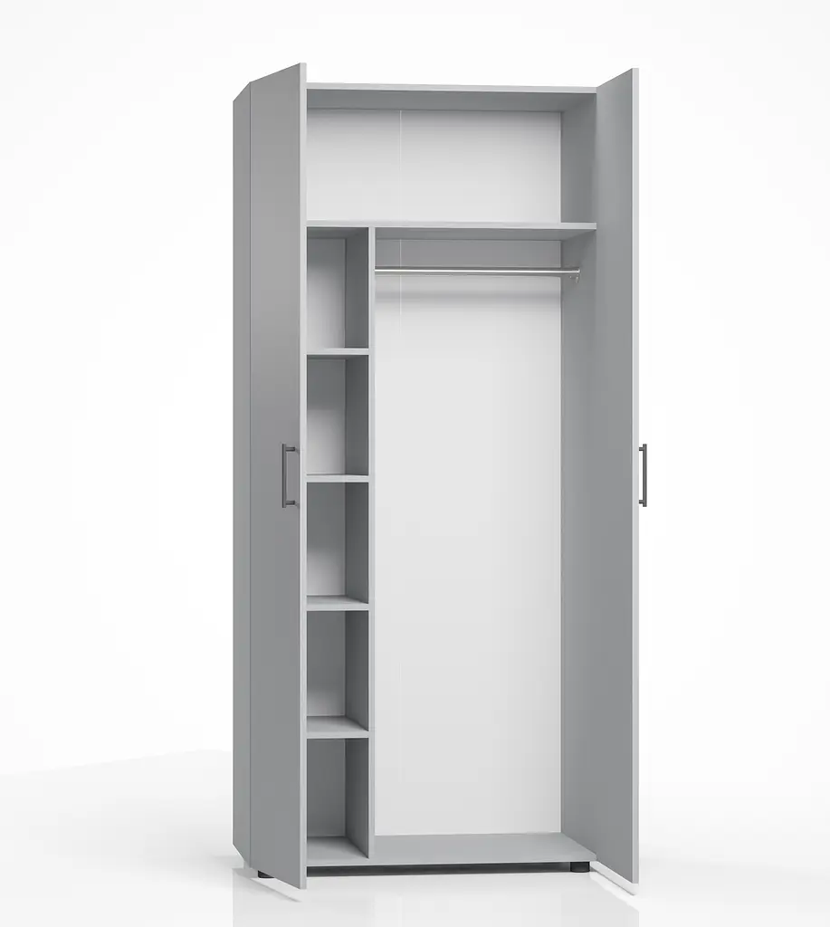 Шафа гардеробна ОП-906 Orange-Line 900х500х2000 Сіра мишка - фото 2