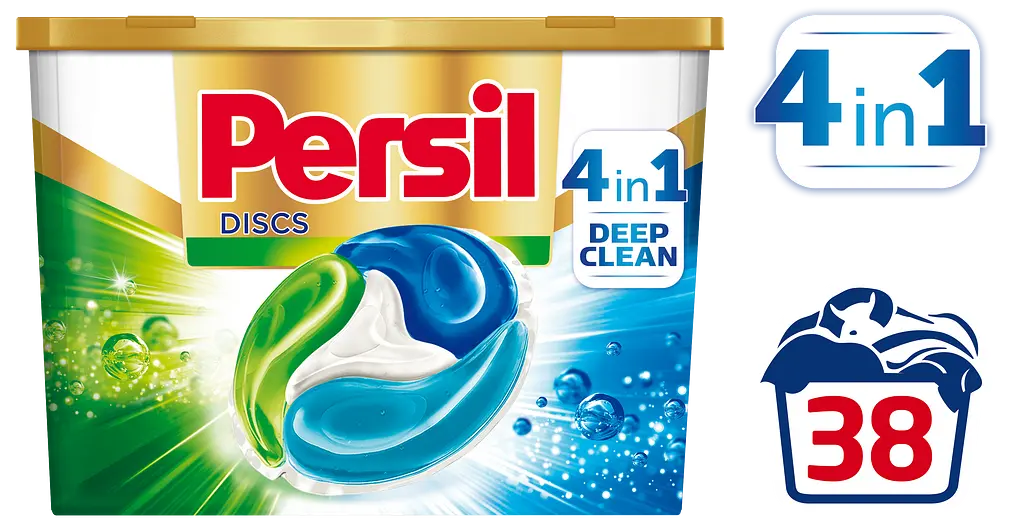 Гель для прання в капсулах Persil Discs Universal Deep Clean, 38 шт. (825759) - фото 2