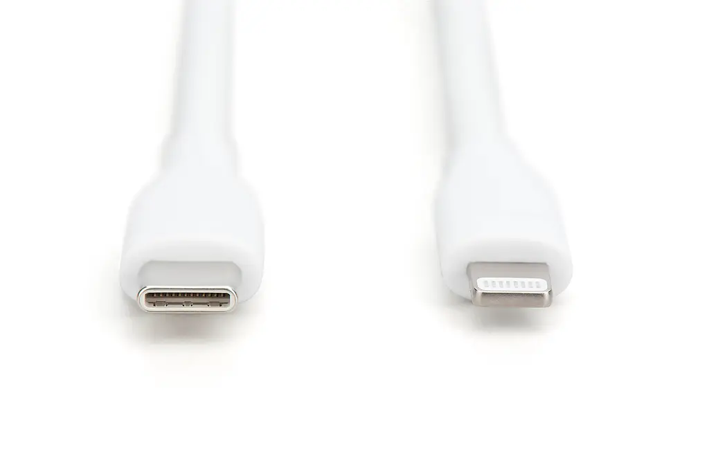 Кабель Digitus USB-C > Lightning зарядка/синхронизация, USB 2.0, 60W, силиконовый, 2м, белый teh0013690 - фото 3