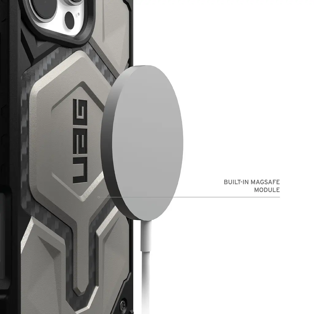 Оригінальний протиударний чохол для iPhone 16 Pro Max UAG Monarch Titanium 114457113636 - фото 2