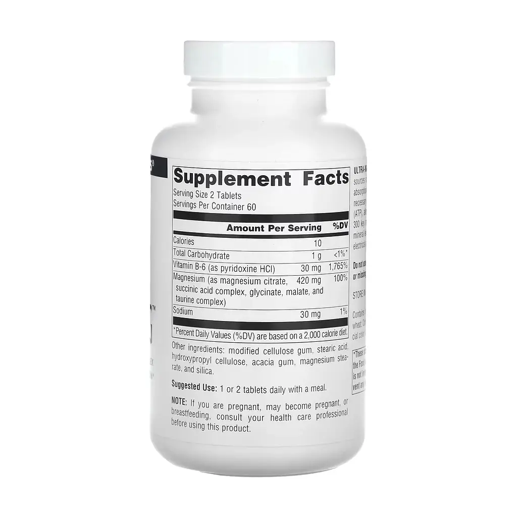Магній Ультра Source Naturals Ultra-Mag 60 таблеток - фото 2