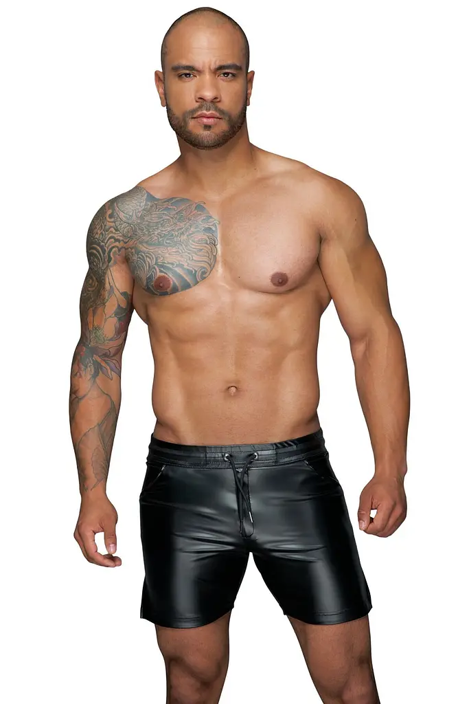 Чоловічі шорти з мокрим ефектом Noir Handmade H061, L