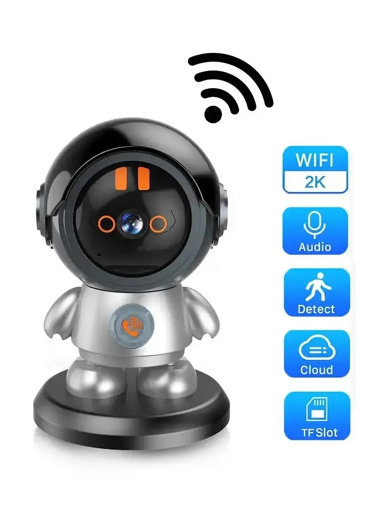 Поворотна бездротова Wi-Fi відеокамера 3MP відеоняня Робот із датчиком руху 355 градусів UKC HD Smart Camera ART 8936 - фото 5