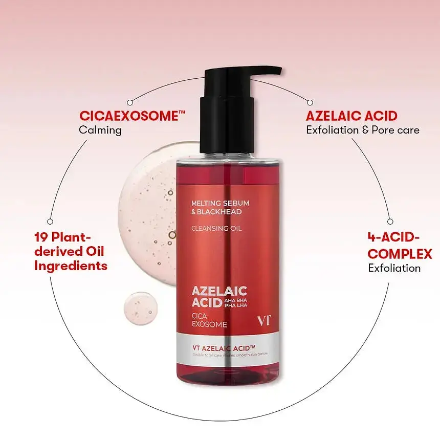 Очищувальна гідрофільна олія VT Cosmetics AZ Care Cleansing Oil 200 мл (VTC058) - фото 3