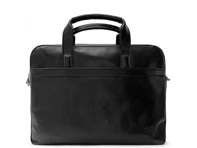 Чоловічий портфель із натуральної шкіри Italico 6031G-38 Чорний 38x29x9 см TONY PEROTTI sum0029071 - фото 2