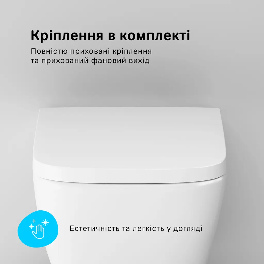 Унитаз подвесной FlashClean Am.Pm Spirit 2.0 с сиденьем микролифт Square белый C701701SC, Белый - фото 8