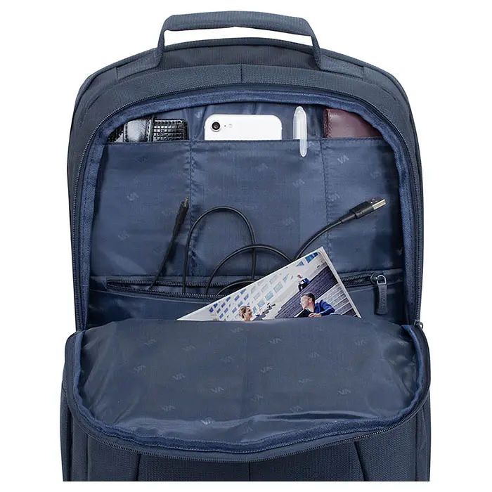 Рюкзак для ноутбука Rivacase 17" Dark Blue (8460) (8460 (Dark blue)) - фото 4