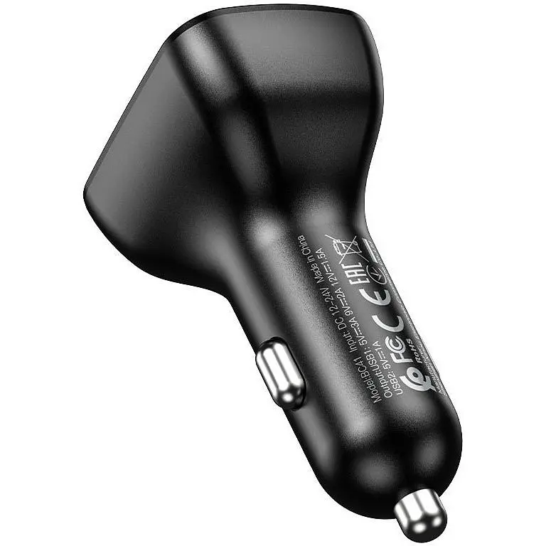 FM трансмітер модулятор Borofone BC41 Eminency QC3.0 Bluetooth чорний - фото 5