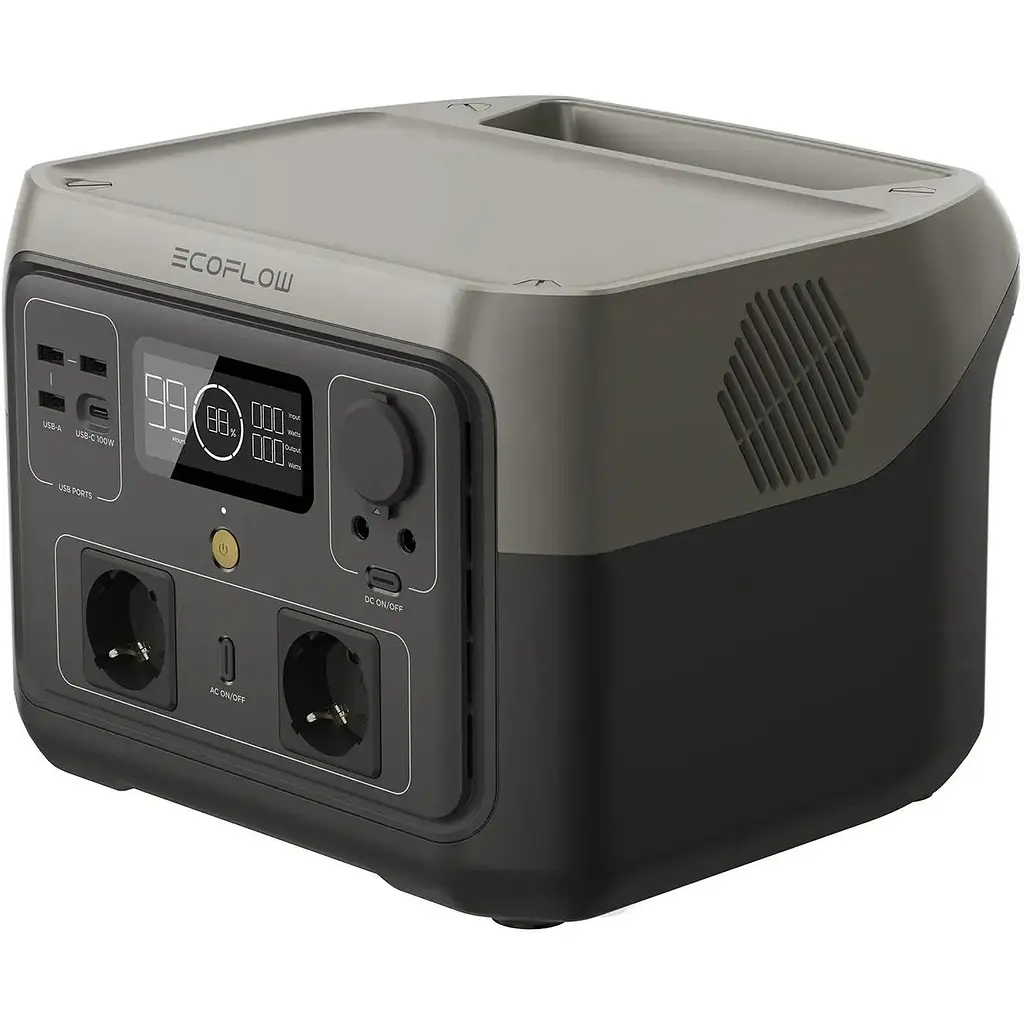 Зарядная станция EcoFlow River 2 Max 512 Вт/ч черно-серая - фото 4