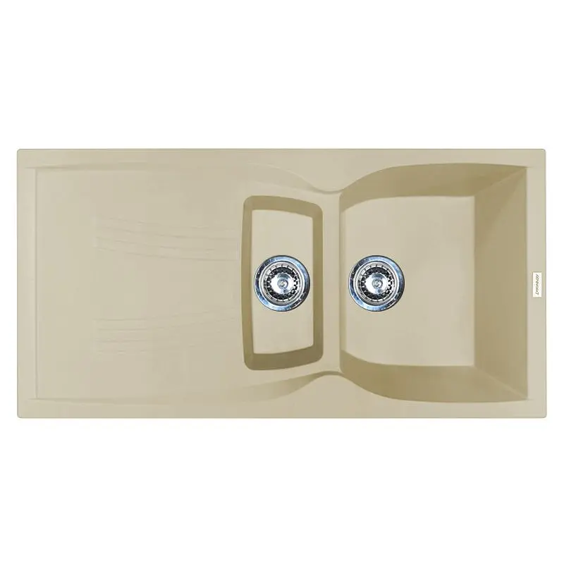 Кухонна мийка Adamant NEW LINE PLUS ivory 975x495x235 мм, з крилом 97,5 см - фото 4