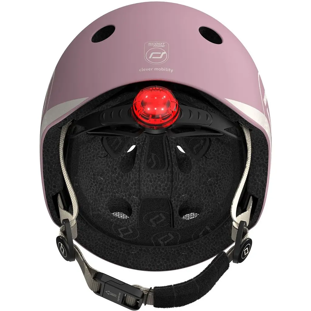 Шлем защитный детский Scoot and Ride с фонариком 45-51 см пастельно-сиреневый (SR-181206-WILDBERRY) - фото 6