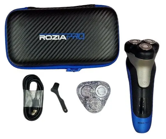 Чоловіча електробритва для бороди Rosia Pro HT 9535 роторна акумуляторна електробритва для чоловіків - фото 7