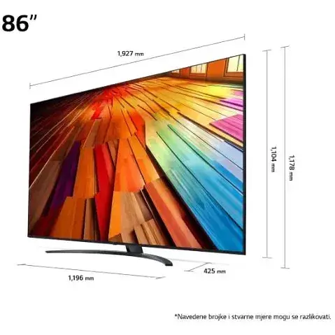 Телевізор LG 86UT81003LA - фото 3