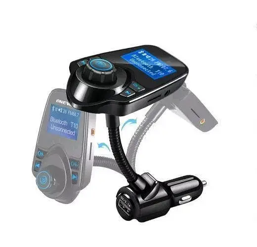 Автомобільний FM Модулятор трансмітер для авто з Bluetooth MP3 AUX передавач UKC T10 - фото 6