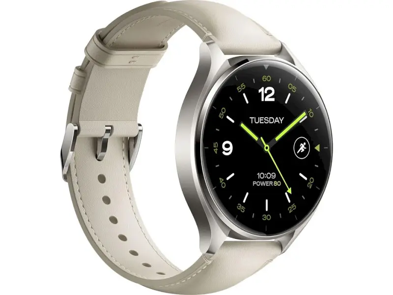 Смарт-часы Xiaomi Watch 2 Titan Gray Case with White Leather Strap (BHR9306GL) - фото 2